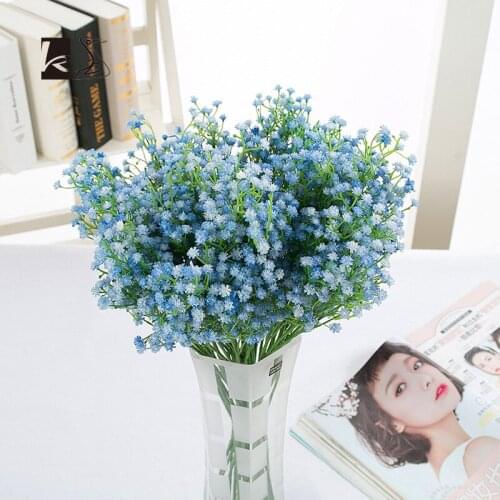 3pcs Fresh Foldable Color Fadeless PU Babysbreath Wedding Home Vase Decoration Artificial Flower Fake Flower Flower Bouquet