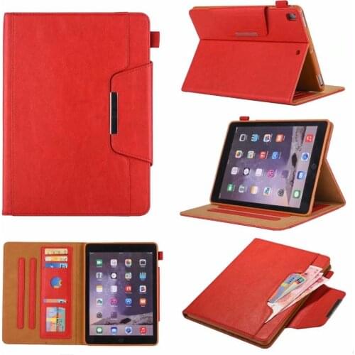 PU Leather Case For New IPad 7th 10.2 inch 2019 Smart Auto Sleep Wake Up Tablet Protect Shell Stand Cover Wallet clip Funda+pen