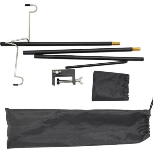 Lamp Holder Detachable Lantern Stand Lamp Tripod Camping Lamp Bracket Lamp Support Portable Camping Hanging Light Fixed Stand