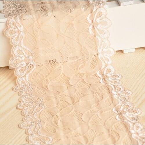 2 Meters Skin Elastic Lace Trim For DIY Clothing Accessories Sewing Applique Garters Underwear Stretch French Net Lace Fabric