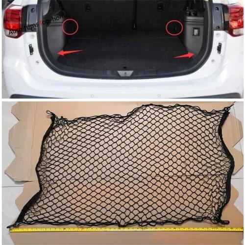 Yimaautotrims Elastic Rear Back Cargo Trunk Storage Organizer Luggage Net Holder Cover Kit For Mitsubishi Outlander 2014 - 2019