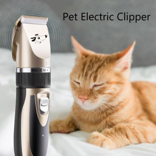 Pet Electric Clipper Rechargeable Low-noise USB Hairdressing Set Dog Shaving Electric Cat Dog Hair Trimmer Grooming Cutter