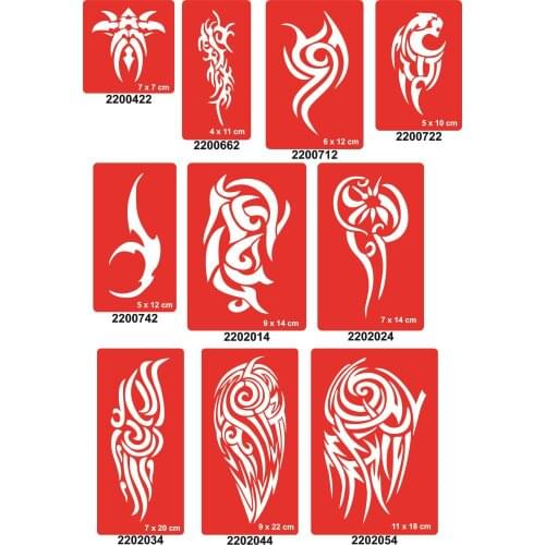 Spray Tattoo Indian Henna Templates