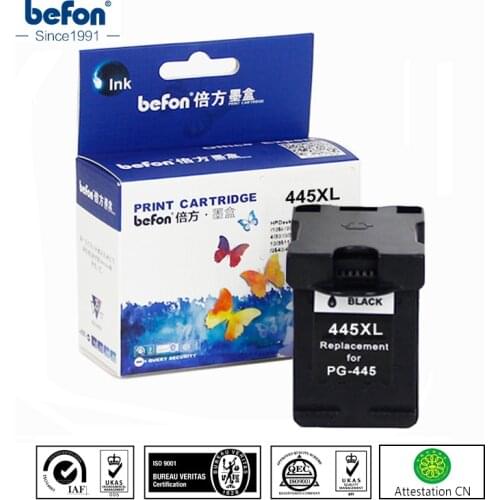 Befon Compatible 445XL Black Ink Cartridge Replacement for Canon PG-445 PG445 PG 445 for ip2840 2840 MG2440 MG2540 2940 mx494