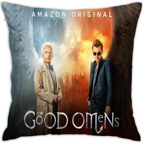 Good Omen Tv Show Square Pillowcase Case Throw Decorationpillow Car Cushion (45cmx45cm)