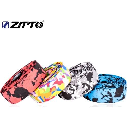 ZTTO Road Bike Bar Tape Colorful Band Handlebar Tapes Synthesis Sponge Damping Antiskid Durable Shock-Proof Bartape