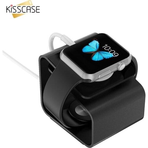 Desk Stand Holder Metal Bracket For Apple i Watch 6 5 4 3 2 Nano Anti-Slip Pad Portable Charging Dock For Apple i Watch 38 42MM