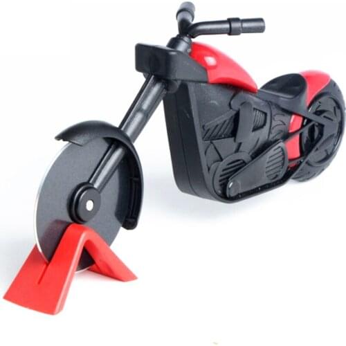 Newly Motorcycle Pizza Cutter Wheel Stainless Steel Plastic Motorbike Roller Pizza Chopper Slicer