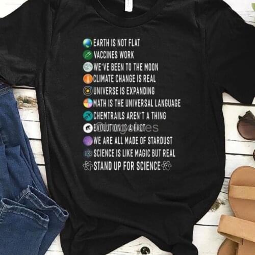 Pretty Earth Is Not Flat Stand Up For Science Evolution Is A Fact shirt