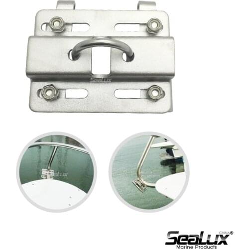 Sealux Small Rail mount Anchor Brackets for Vertical Rails for Round Tube and Square Tube Marine grade SS304 Boat Accessories