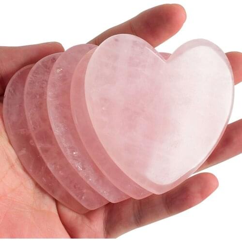 Natural Jade Gua Sha Board Heart Shaped Scraping Massager Body Facial Stone Scraper Acupuncture Massager for Face Skin Care Tool