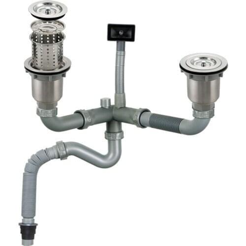 MTTUZK ABS+304 stainless steel Kitchen Sink Drain Sink filter Drainer Sink with overflow Drainer + drain pipe