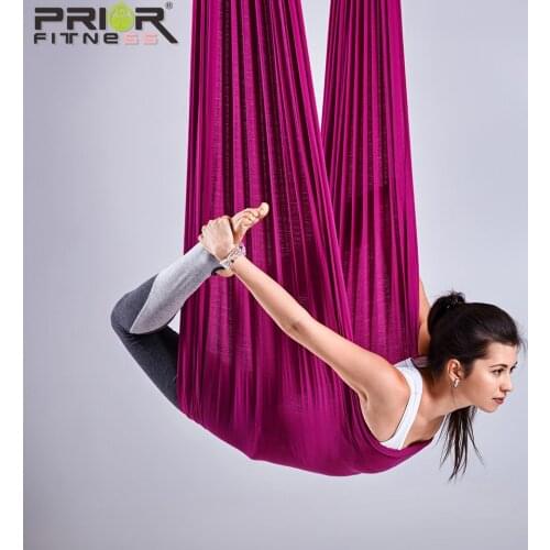 PRIOR FITNESS Non Slip 100% Nylon Flying-Aerial Yoga Hammock Fabric 26 Colors 4.4Y/5.5Y/6.5Y/7Y Hammock Fabric High Strength