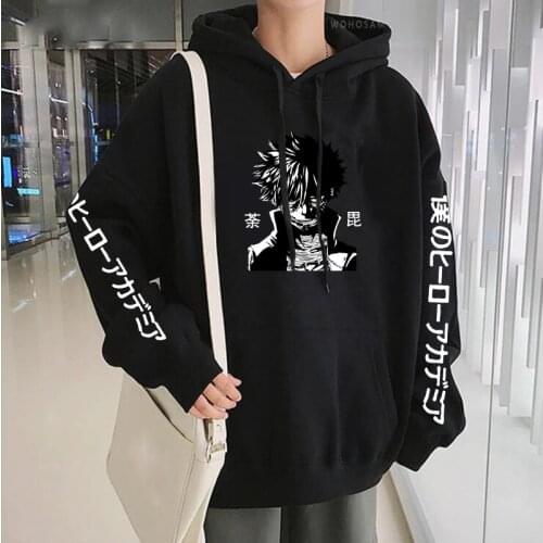 Harajuku Manga Dabi My Hero Academia Hoodies Boku No Hero Academia Japan Anime Sweatshirt Casual Winter Men Long Sleeve Pullover