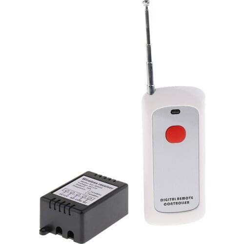 Universal Wireless RF Remote Control Switch Transmitter DC12V 10A 433mHz Available, Up to 1000Meters Remote Control Distance