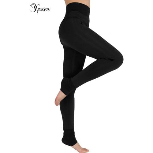 Ypser Velvet Leggings for Women High Waisted Fleece Lined Winter Warm Leggings
