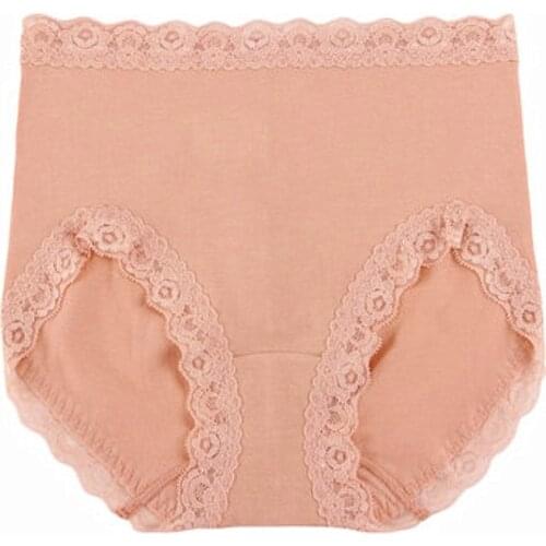 RUIN High waist underwear womens cotton panties hip sexy lace seamless cotton fabric ladies briefs