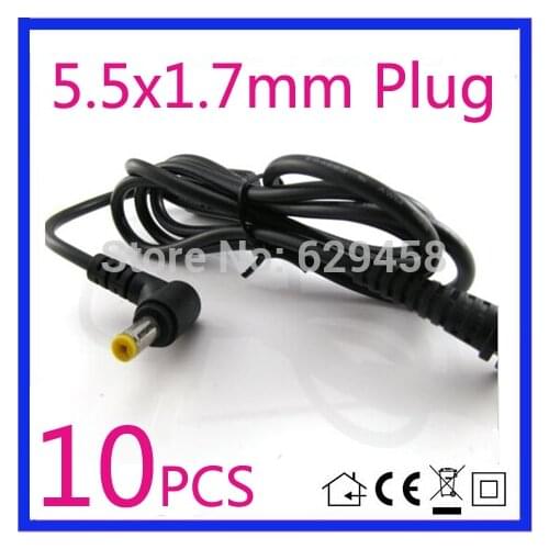10PCS 5.5*1.7mm / 5.5x1.7mm DC Power Charger Plug Cable Connector for Acer Laptop adapter Free shipping