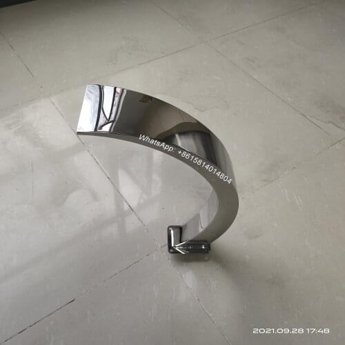 2020 NEW Stainless Steel Water curtain/bending moon-shape waterfall Spillway water-proof bar for Garden Pond and Swimming Pool