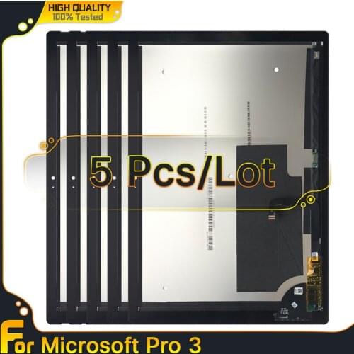 5PCS NEW LCD For Microsoft Surface Pro 3 Pro3 1631 LCD Display Touch Digitizer Replacement TOM12H20 v1.1 v1.0 LTL120QL01 003