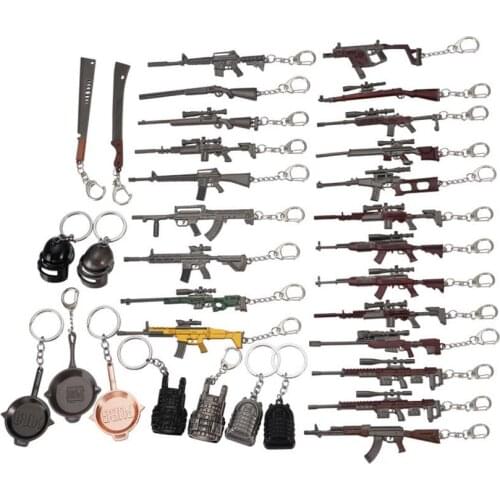50pcs Gun black PUBG Special Corps Level 3 Helmet Backpack Keychain Openable Key Ring Key Holder Alloy Helmet Keyrings