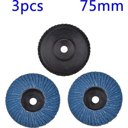 3pcs Flap Discs 75mm 3 Inch Sanding Discs 80 Grit Grinding Wheels Blades For Angle Grinder Abrasive Tools