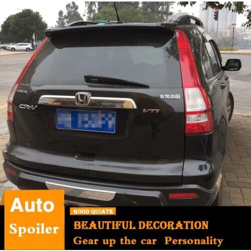 For Honda CRV Spoiler 2007-2011 CR-V High Quality ABS Material Car Rear Wing Primer Color Trunk Rear Top Spoiler Sport 2009 2010