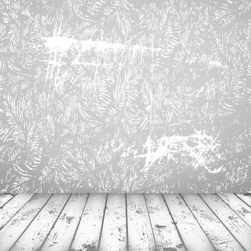 Silver Gray Brick Wall and Wooden Floor Backdrop Photography Background Baby Shower Celebration Photo Booth Studio Decor