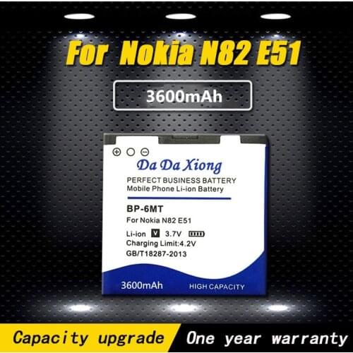 Model [ BP-6MT ] Internal Phone Battery for Nokia N82 N81 BP 6MT, BP 6MT Accumulator for Nokia 6720 E51i E51 Phone Battery