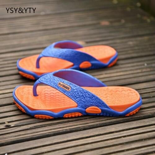 2019 new summer tide shoes slippers mens cool sandals feet tide male non-slip beach shoes wear personalized personality dr