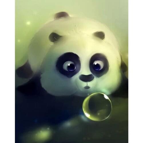 Green castle icon diamond painting cross stitch full diamond embroidery home decoration square drill pander picture Z158