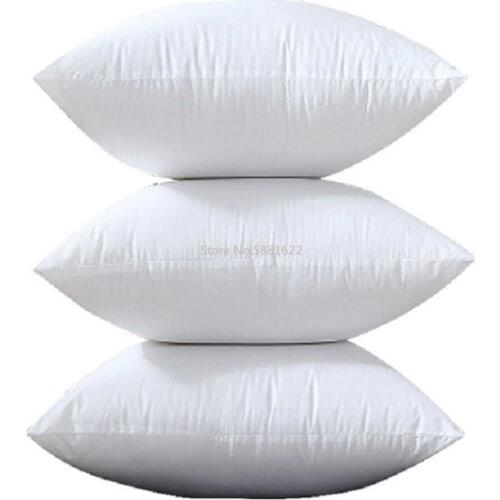 White Classic 9 Size Solid Pure Cushion Core Funny Soft Head Pillow Inner PP Cotton Filler Customized Cushion Filling