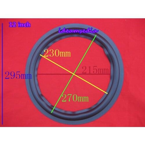 Sell like hot cakes brand new 2 pcs 12inch WOOFER loudspeaker speaker surrounds repair rubber (295mm/270mm/230mm/215mm)