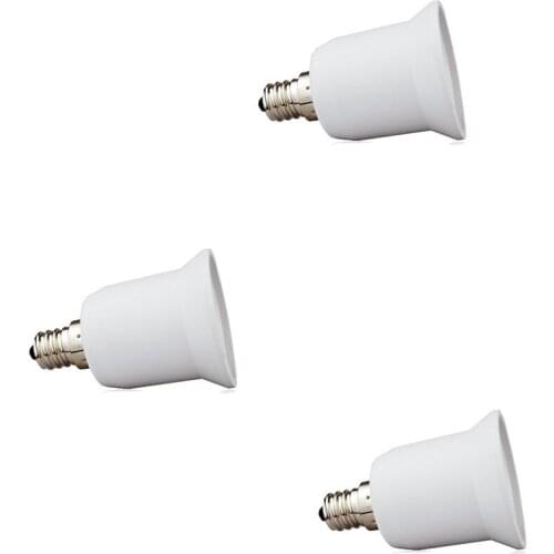 E12 to E26 Adapter Candelabra Screw E12 to Medium Screw E26 Socket Enlarger Adapter Converter