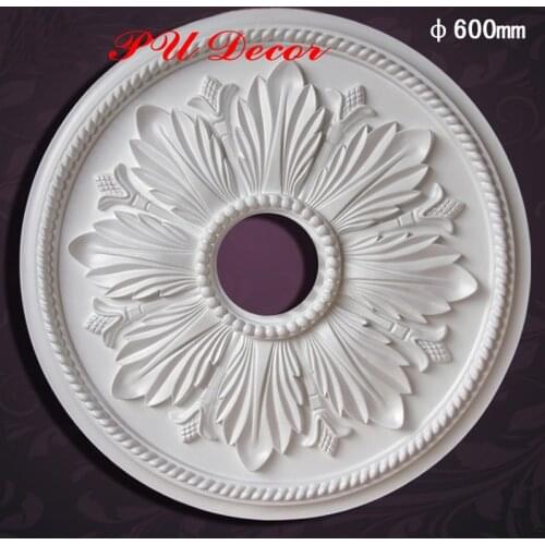 Ceiling rosette ceiling medallion decoration pendant lamp decor panel PU decorative ceiling rose