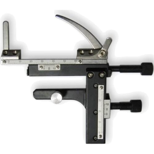 Microscope Attachable Mechanical Stage X-Y Moveable Stage Caliper with Scale for Microscope Calipers Tester Accessories
