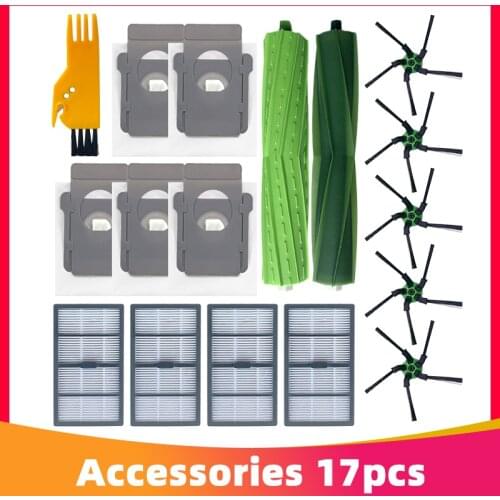 Robot Vacuum Cleaner Dust Bag Filter Bags Main Side Brush Hepa Filter for iRobot Roomba S9 9150 / S9+ Plus 9550