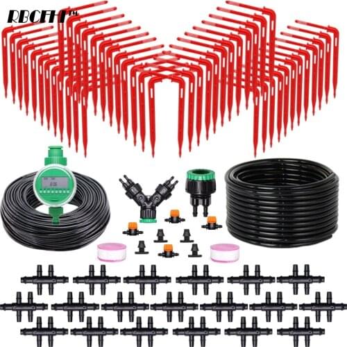 Greenhouse Irrigation 4-way Drip Red Arrow System 4/7 to 3/5mm Hose Garden Watering Elbow Emitter Kit Agriculture Potted Plant