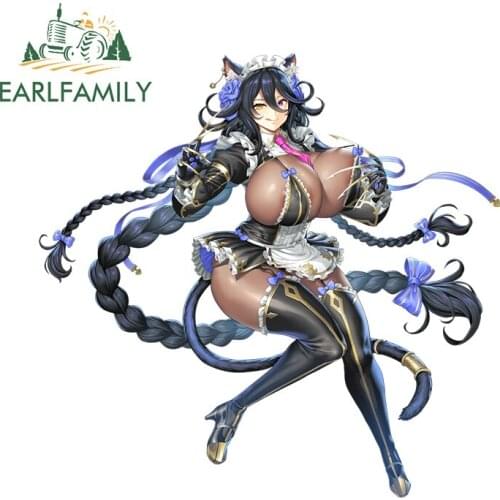 EARLFAMILY 13cm x 12.5cm for Last Origin Sexy Car Sticker Laptop Windshield Refrigerator Decals Waterproof Decoration