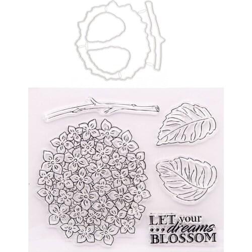 2021 New Flowers 2021 New Seal Stamp with Cutting Dies Stencil DIY Scrapbooking Embossing Photo