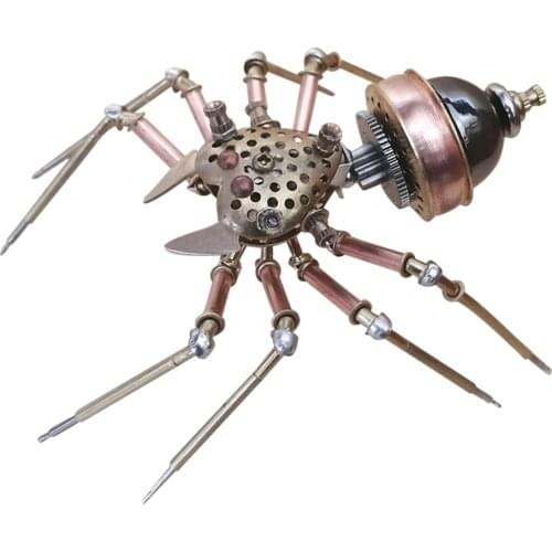 3D Metal Mechanical Insects Model Handmade Crafts Home Decor Diy Assembly Toys Educational Kids Gift Craft - Auspicious Spider