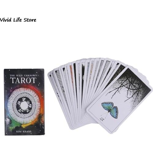 78 Cards Totem Tarot Wild Unknown Deck Rider Oracle Cards Deck Mysterious Animal Tarot Cards Guidance Board Game Poker Paper