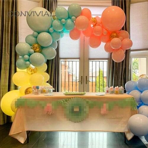 88pcs Latex Balloon Garland Golden Confetti Balloon Arch Kit Birthday Party Decoration Wedding Balloons Chain Decor Baby Shower