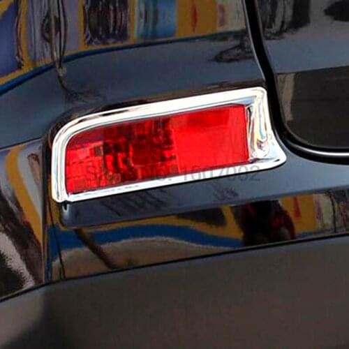 For Honda CRV CR-V 2015 2016 2pcs ABS Chrome Car Rear Tail Fog Light Lamp Shade Bezel Molding Trim Cover Accessories Sticker