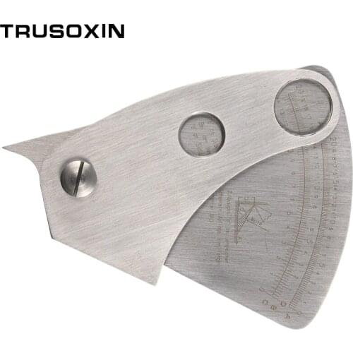 Welder Tools Welding Gauge Stainless Steel Internal HI-LO Gauge Inspection with Small Level of Regulation Root gap Standard Inch