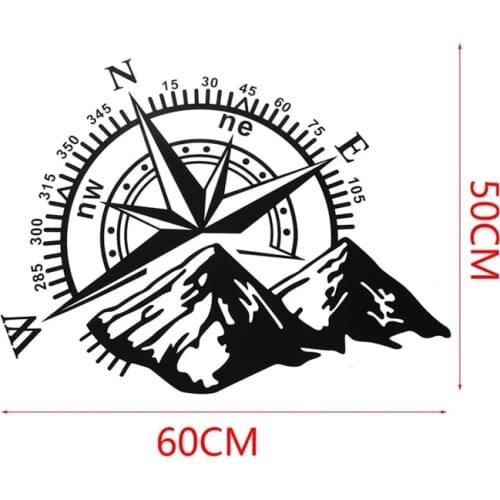 Sticker Compass PVC Large Sticker On The Hood Navigation Car Sticker Car Decal Vinyl Large Compass Stickers On The Car