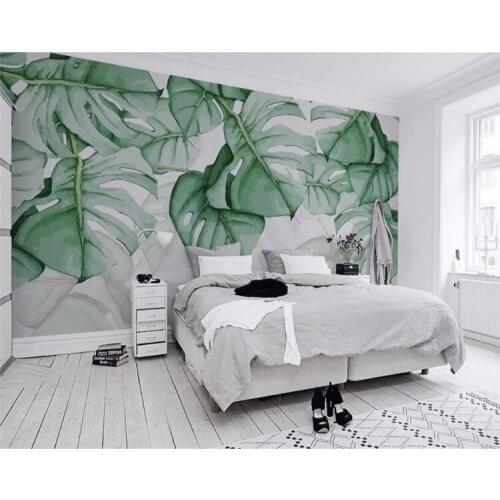 Custom Mural Wallpaper Hand Painted Tortoise-Shell Back Tropical Plant Photo Wall Murals 3d Wall Murals Thicken Wall Mural