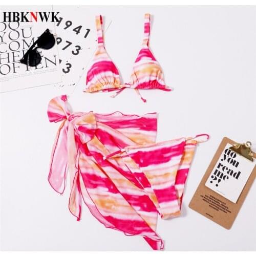 Sexy Bikini Leopard Print Swimsuit Ladies Three-piece Swim Bathing Suits 2021 New Beachwear Female Summer Bikini Set Swimwear