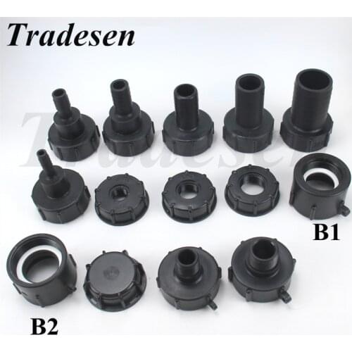 IBC Water Tank 50mm 60mm Heavy Bsp Adapter Part Water Connector Fuel Bucket Valve Tank Garden Hose Pipe Fittings Fittings Valve