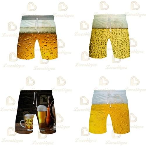 New Short Trunks Bear Day 3D Print Streetwear Beach Shorts Kids Sport Casual Swimwear Pants Trendy Short